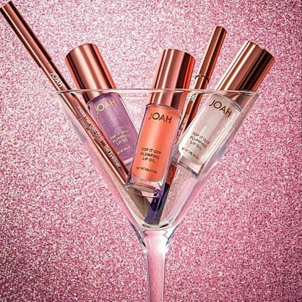 NEW IN BOX Korean JOAH Top it Off Plumping Lip Oil ~ Bellini 🍑